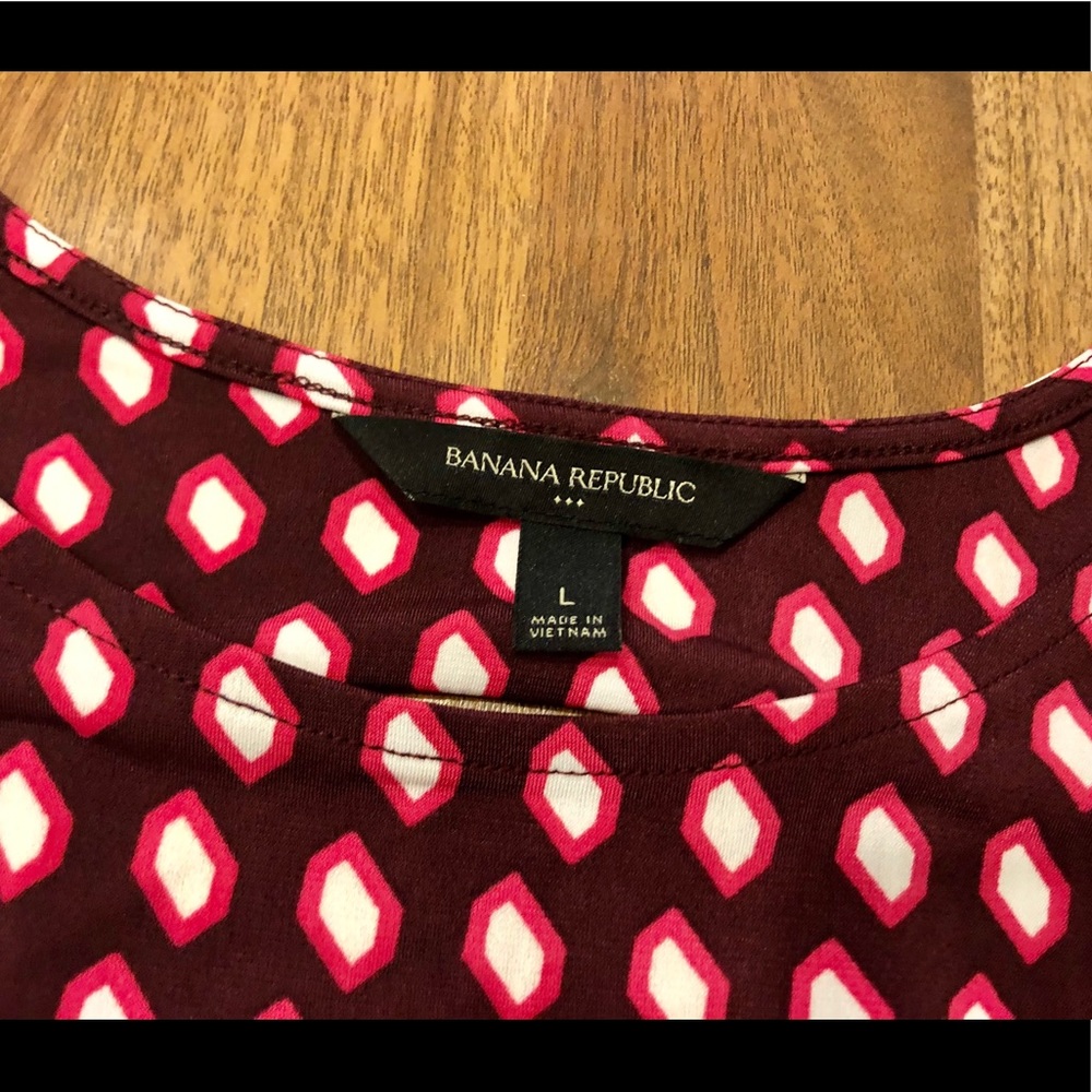 NWOT- Banana Republic patterned dress - Picture 2 of 4